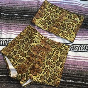 Festival 🌞 Dolls Kill stretchy snakeskin set